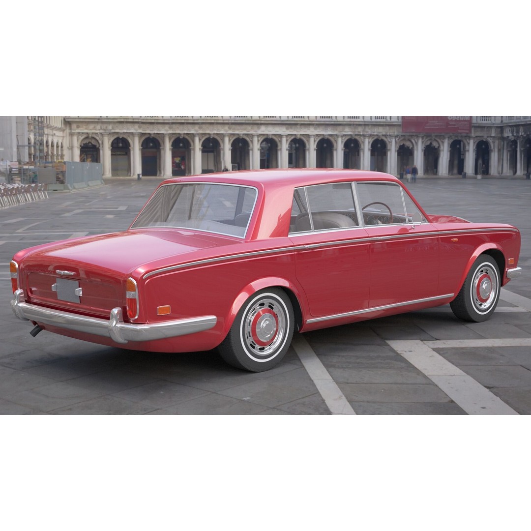 Generic Old Car 3D Model – Luxury Vehicle with Textures, FBX, OBJ - View 5