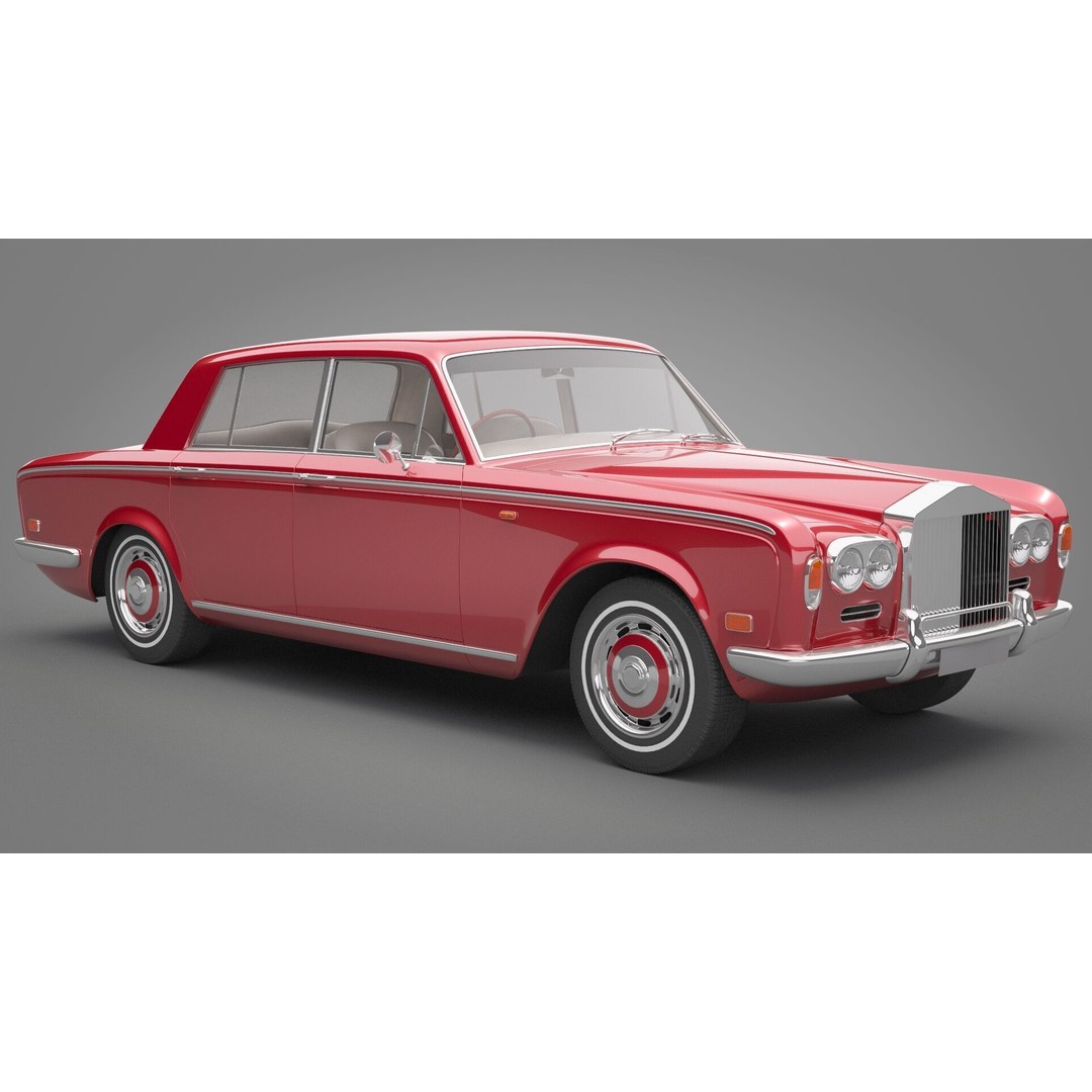 Generic Old Car 3D Model – Luxury Vehicle with Textures, FBX, OBJ - View 7