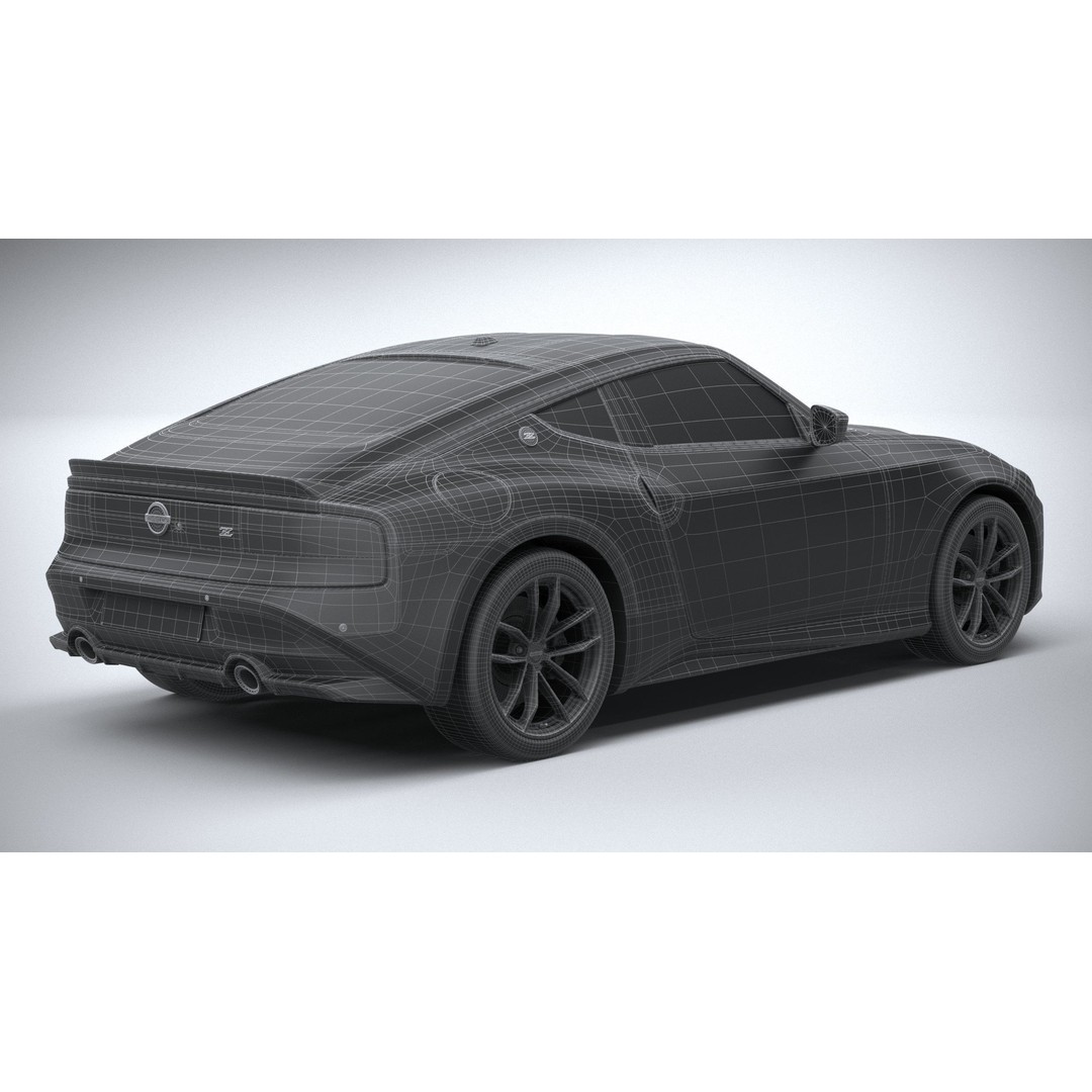 Nissan Z 2023 3D Model – High Poly Sport Coupe with Multiple Formats