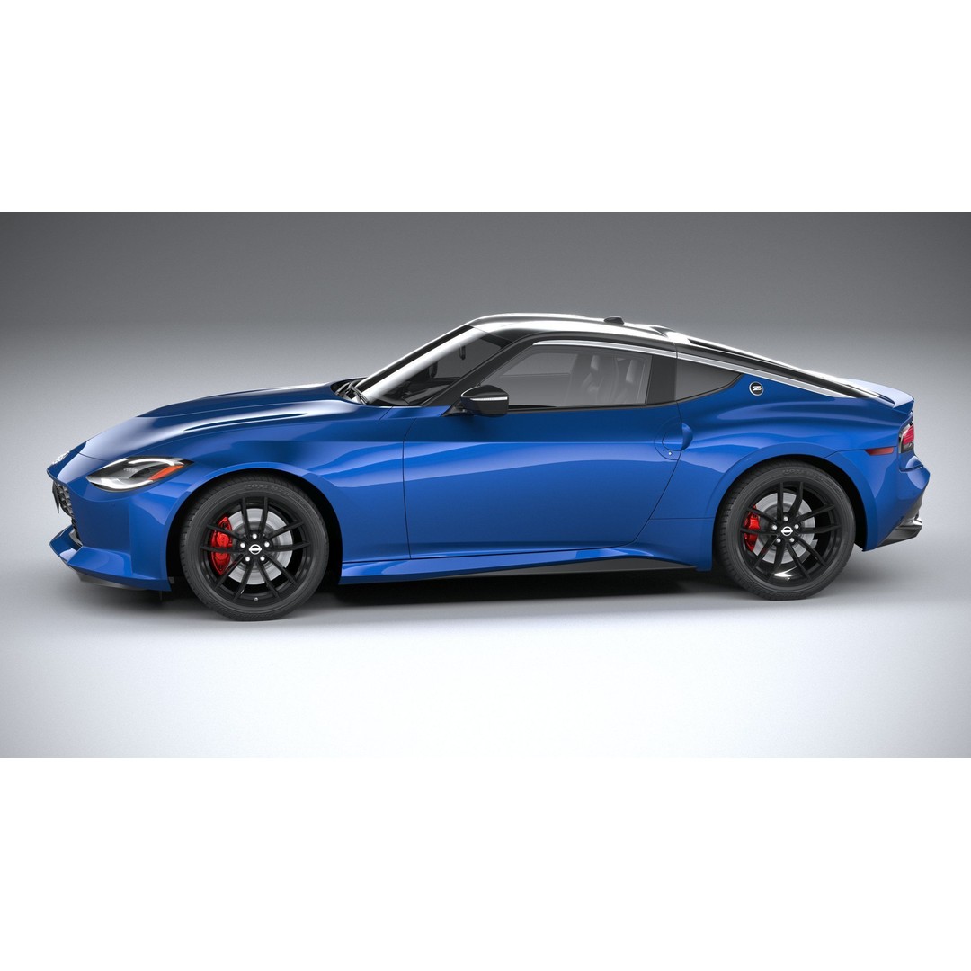 Nissan Z 2023 3D Model – High Poly Sport Coupe with Multiple Formats - View 10
