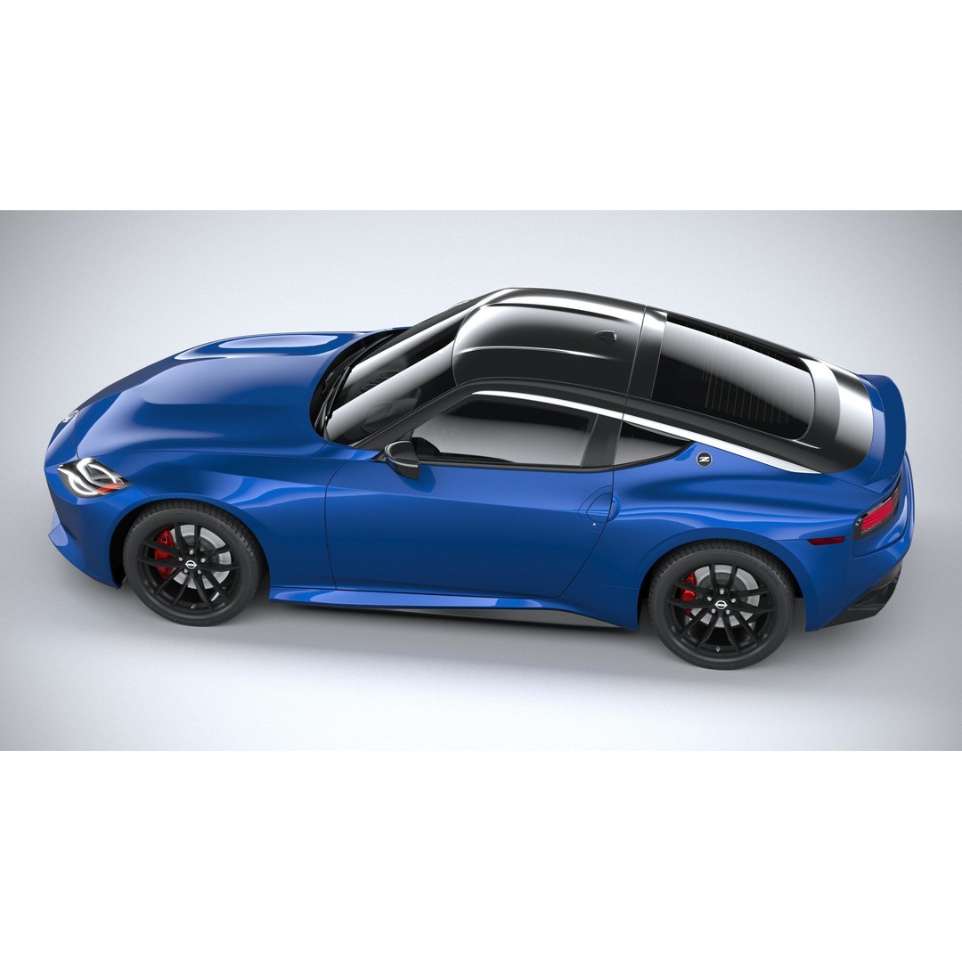 Nissan Z 2023 3D Model – High Poly Sport Coupe with Multiple Formats - View 11