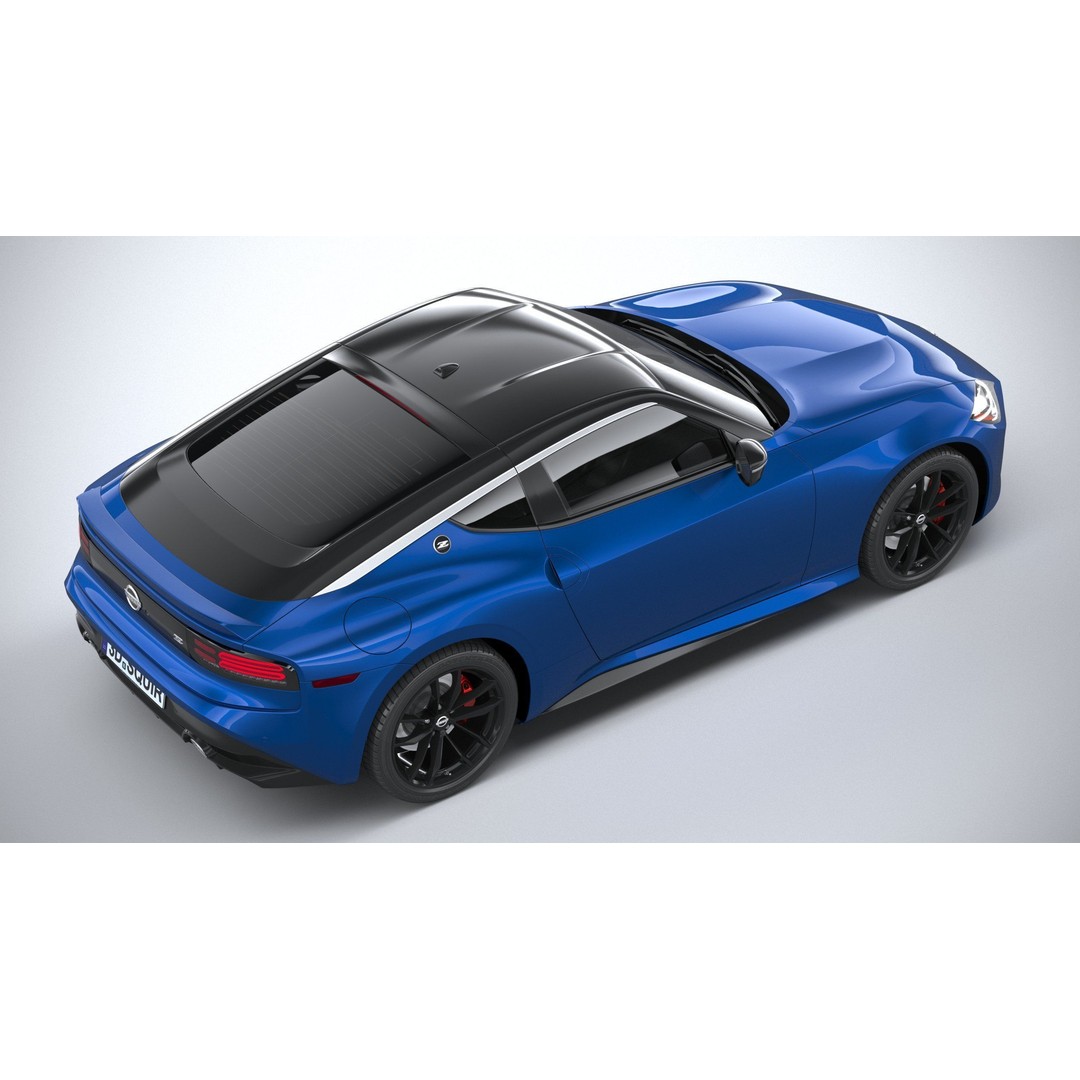 Nissan Z 2023 3D Model – High Poly Sport Coupe with Multiple Formats - View 12