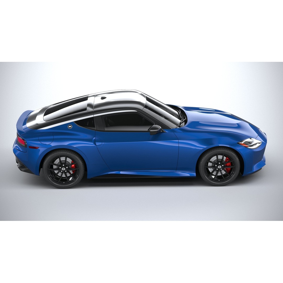 Nissan Z 2023 3D Model – High Poly Sport Coupe with Multiple Formats - View 13