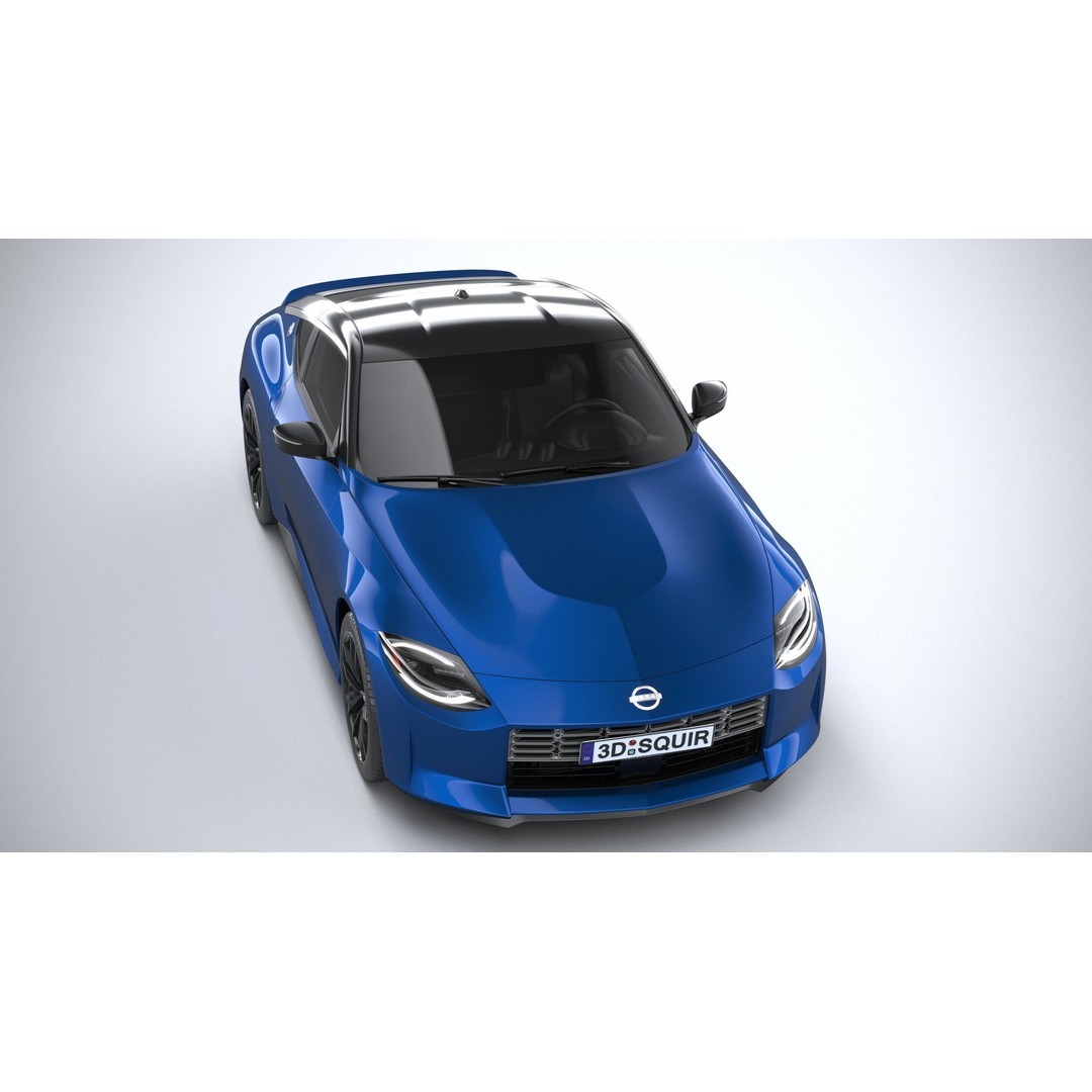 Nissan Z 2023 3D Model – High Poly Sport Coupe with Multiple Formats - View 14