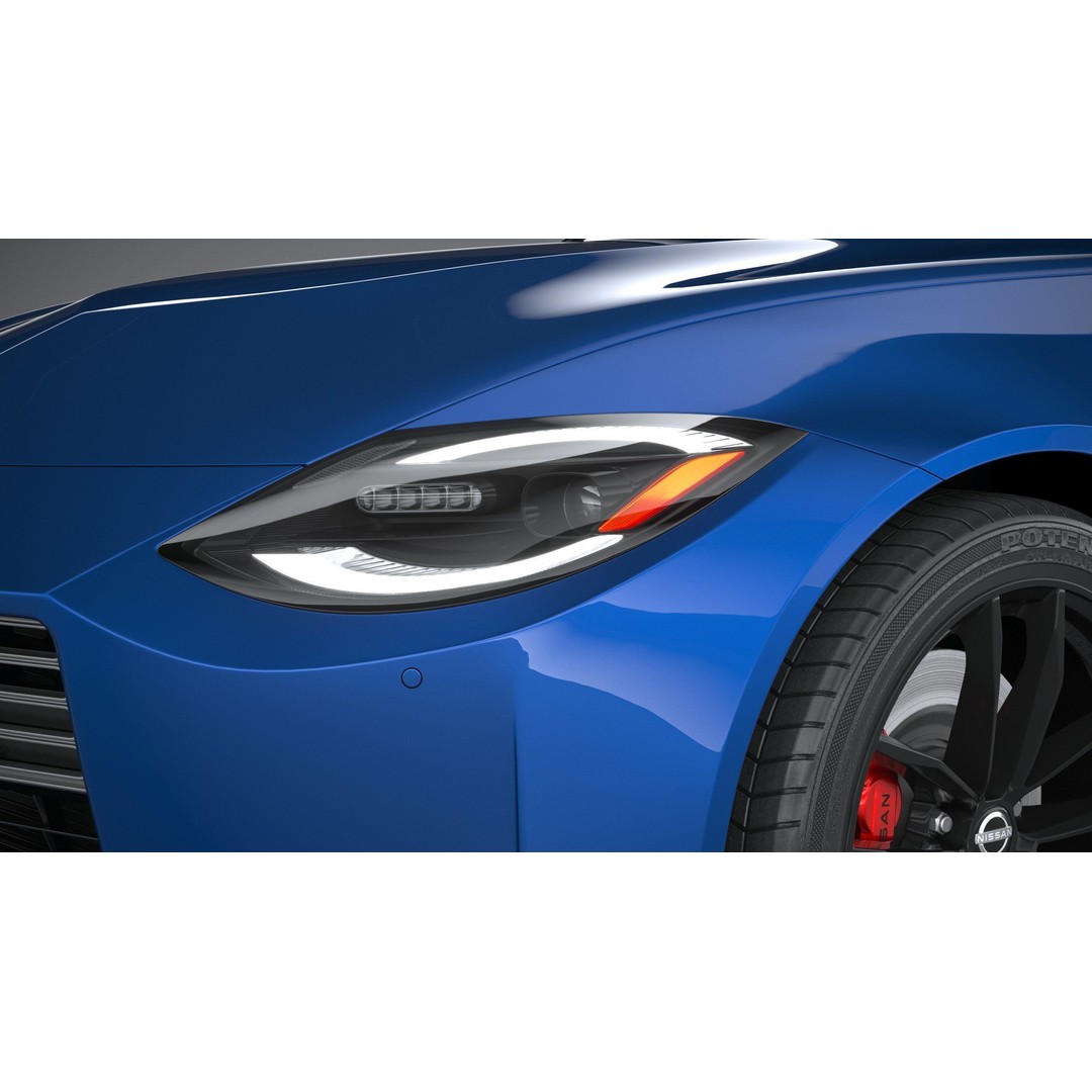 Nissan Z 2023 3D Model – High Poly Sport Coupe with Multiple Formats - View 16