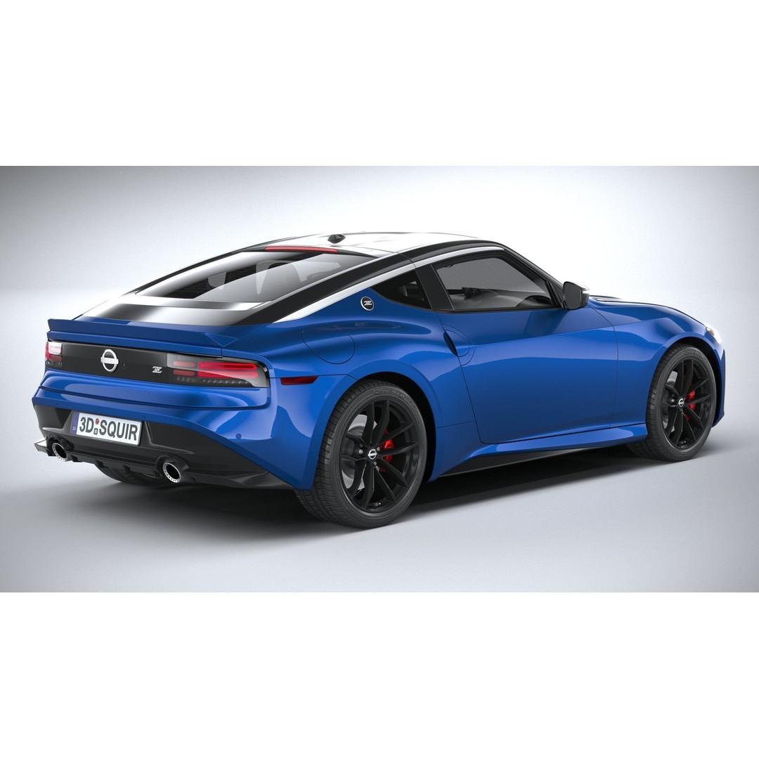 Nissan Z 2023 3D Model – High Poly Sport Coupe with Multiple Formats - View 19