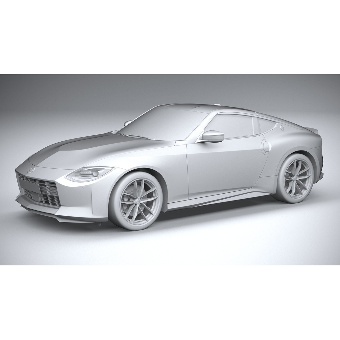 Nissan Z 2023 3D Model – High Poly Sport Coupe with Multiple Formats - View 21