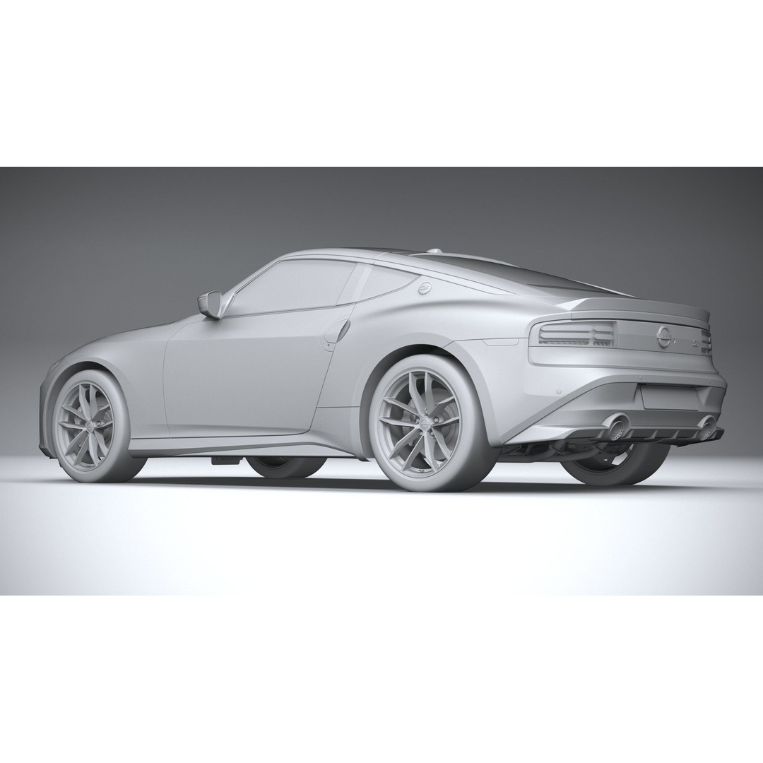 Nissan Z 2023 3D Model – High Poly Sport Coupe with Multiple Formats - View 23