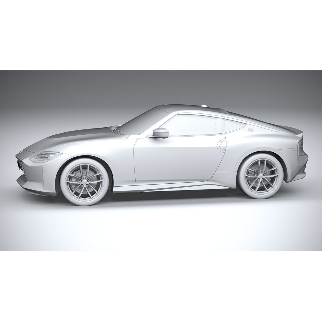Nissan Z 2023 3D Model – High Poly Sport Coupe with Multiple Formats - View 24