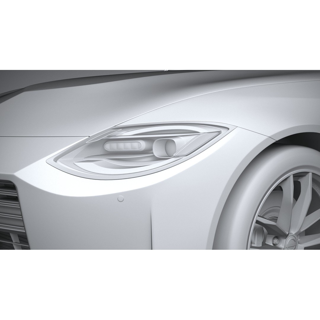 Nissan Z 2023 3D Model – High Poly Sport Coupe with Multiple Formats - View 25