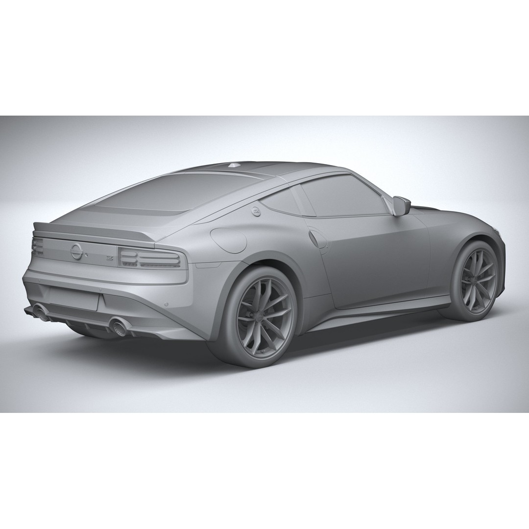 Nissan Z 2023 3D Model – High Poly Sport Coupe with Multiple Formats - View 27