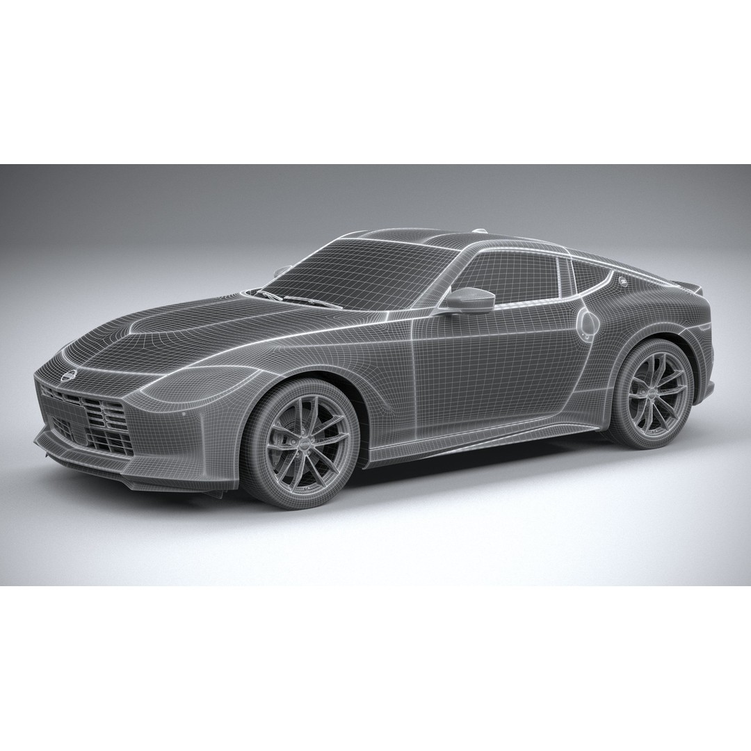 Nissan Z 2023 3D Model – High Poly Sport Coupe with Multiple Formats - View 28