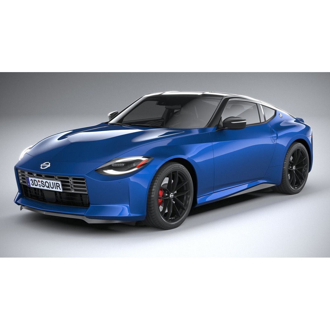 Nissan Z 2023 3D Model – High Poly Sport Coupe with Multiple Formats - View 3