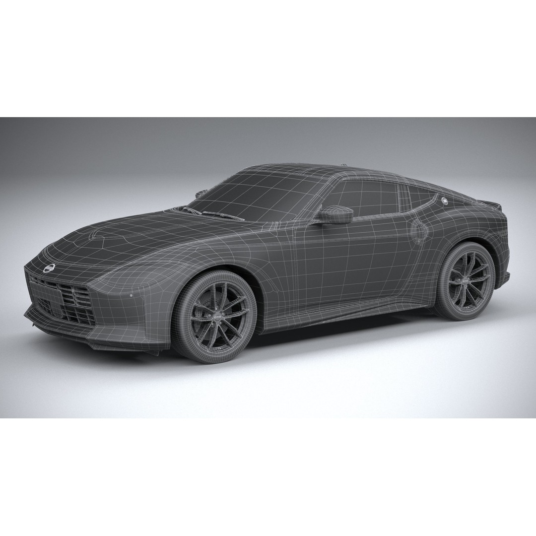 Nissan Z 2023 3D Model – High Poly Sport Coupe with Multiple Formats - View 30