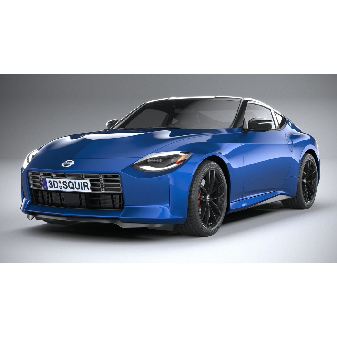 Nissan Z 2023 3D Model – High Poly Sport Coupe with Multiple Formats - View 4