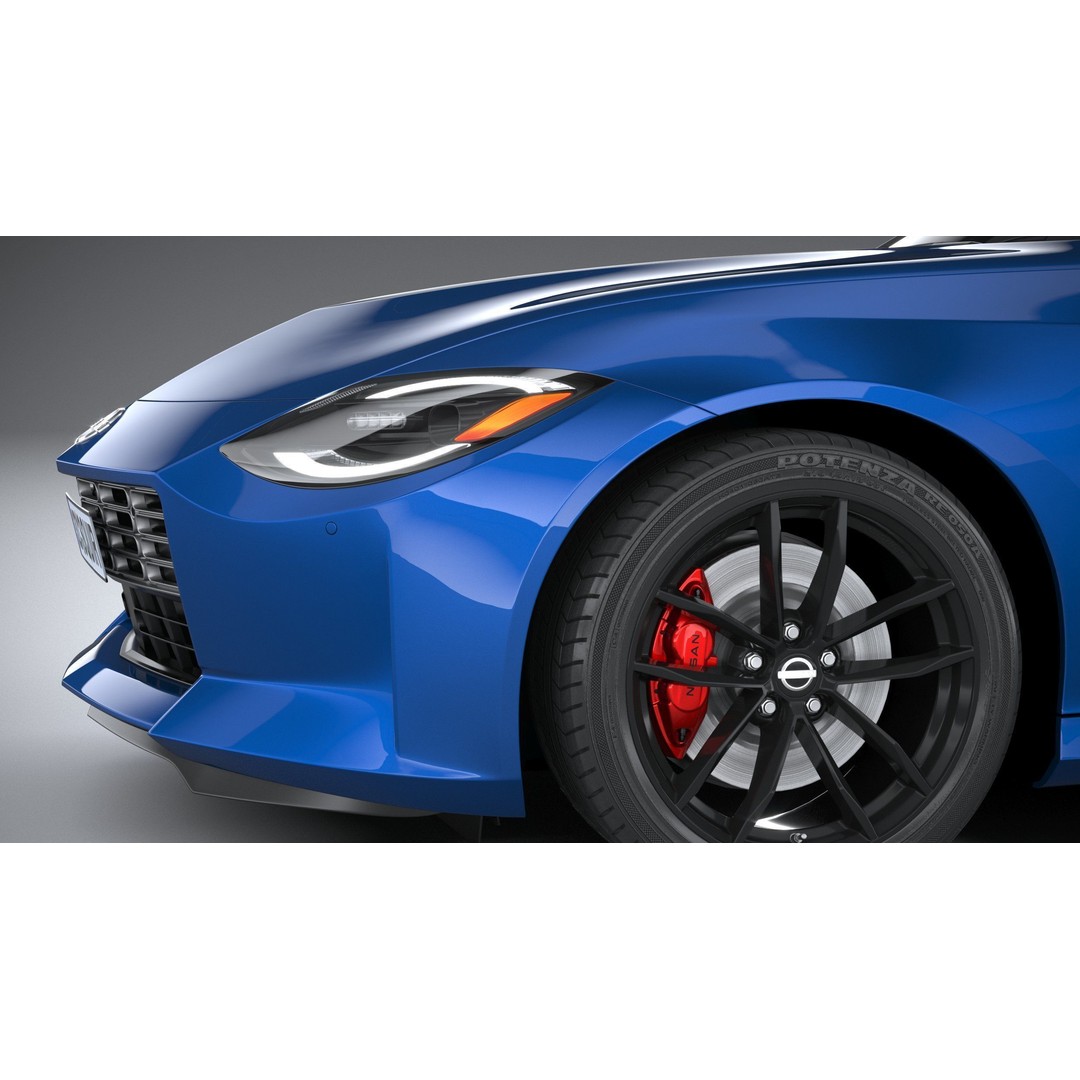 Nissan Z 2023 3D Model – High Poly Sport Coupe with Multiple Formats - View 5