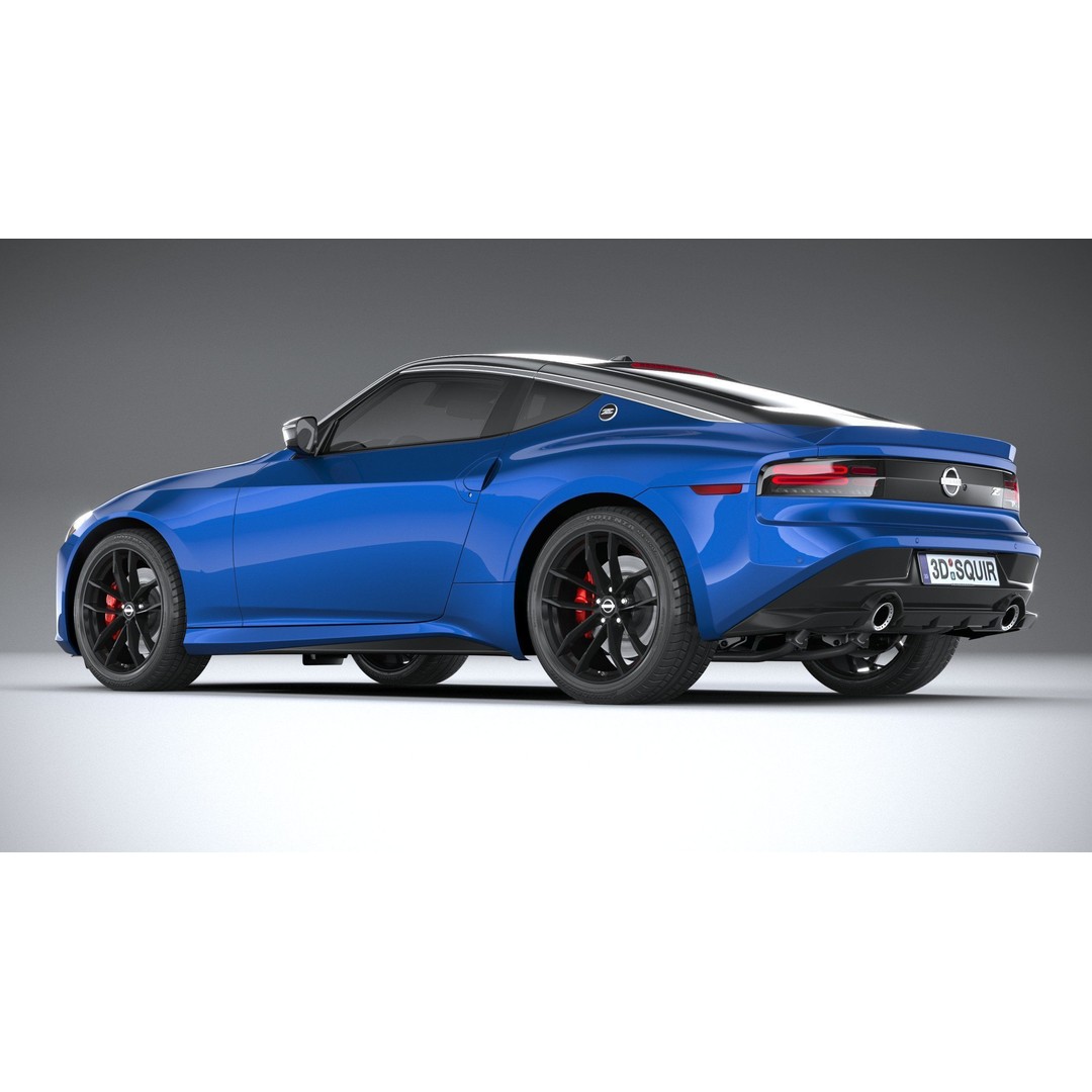Nissan Z 2023 3D Model – High Poly Sport Coupe with Multiple Formats - View 7