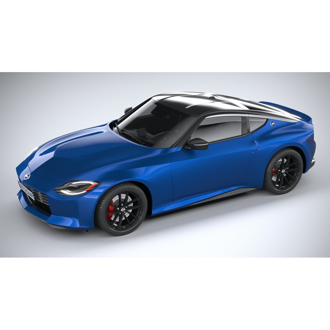 Nissan Z 2023 3D Model – High Poly Sport Coupe with Multiple Formats - View 9