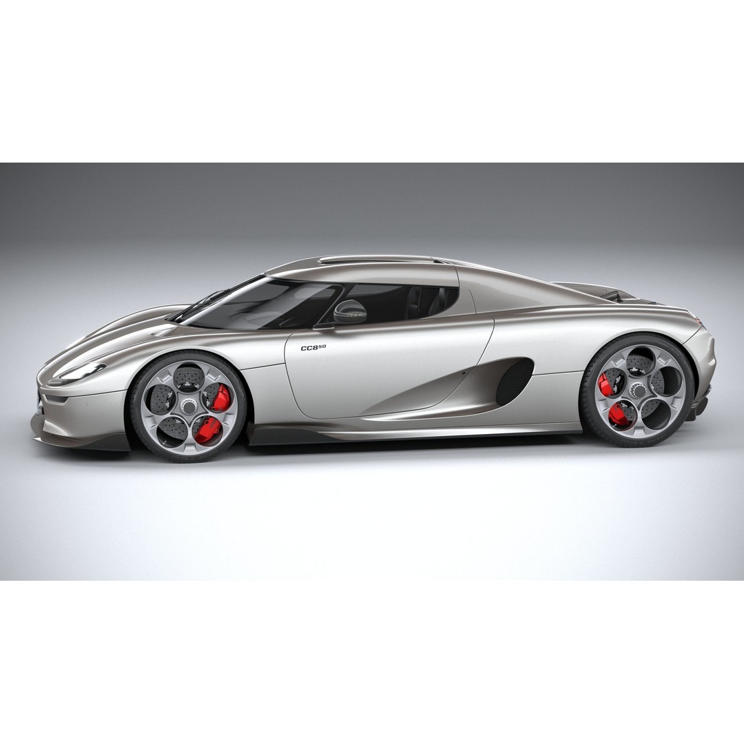 Koenigsegg CC850 3D Model – High Poly Sport Car Asset, FBX, OBJ - View 10