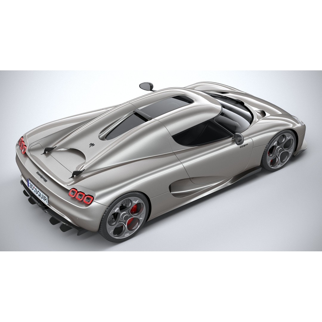 Koenigsegg CC850 3D Model – High Poly Sport Car Asset, FBX, OBJ - View 12