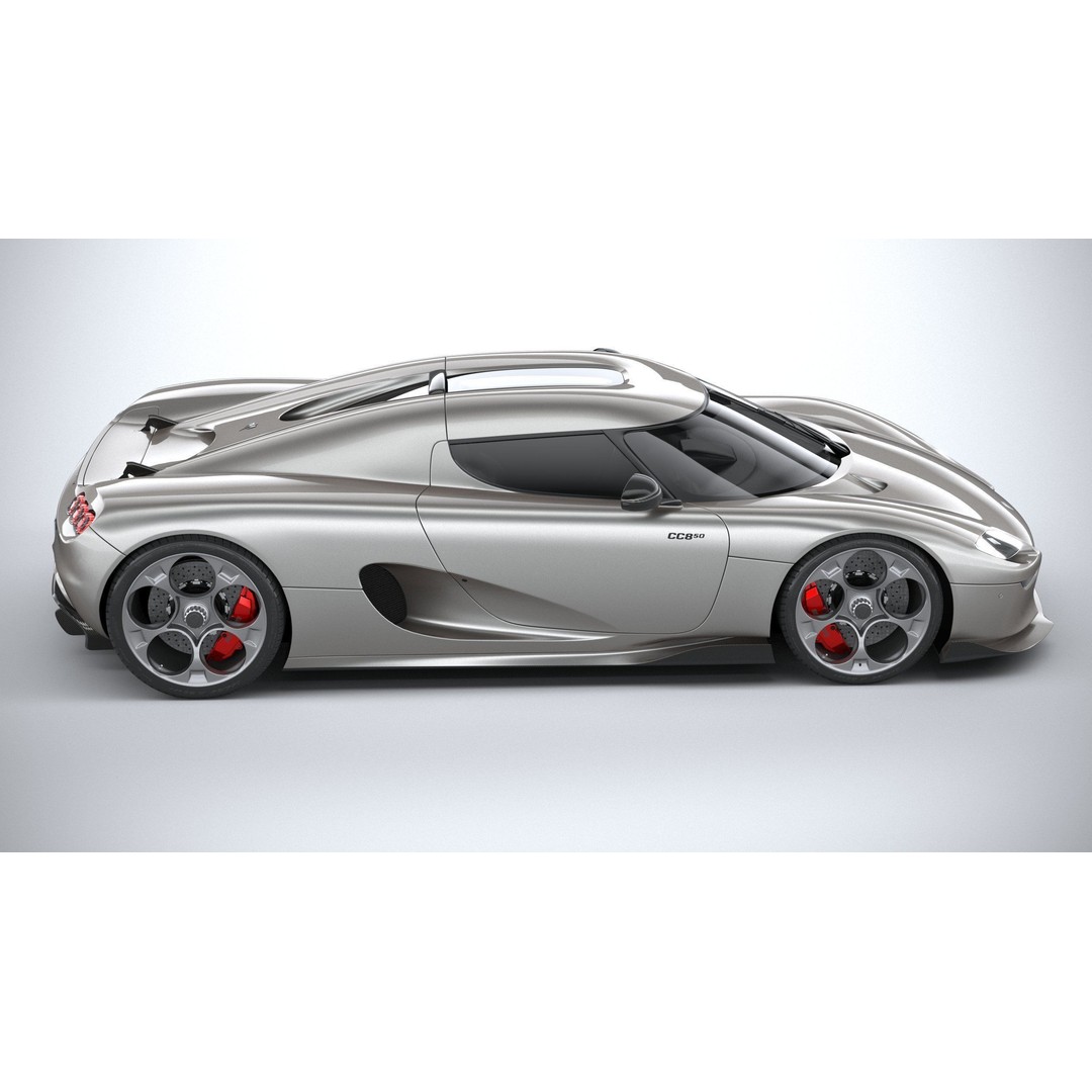 Koenigsegg CC850 3D Model – High Poly Sport Car Asset, FBX, OBJ - View 13