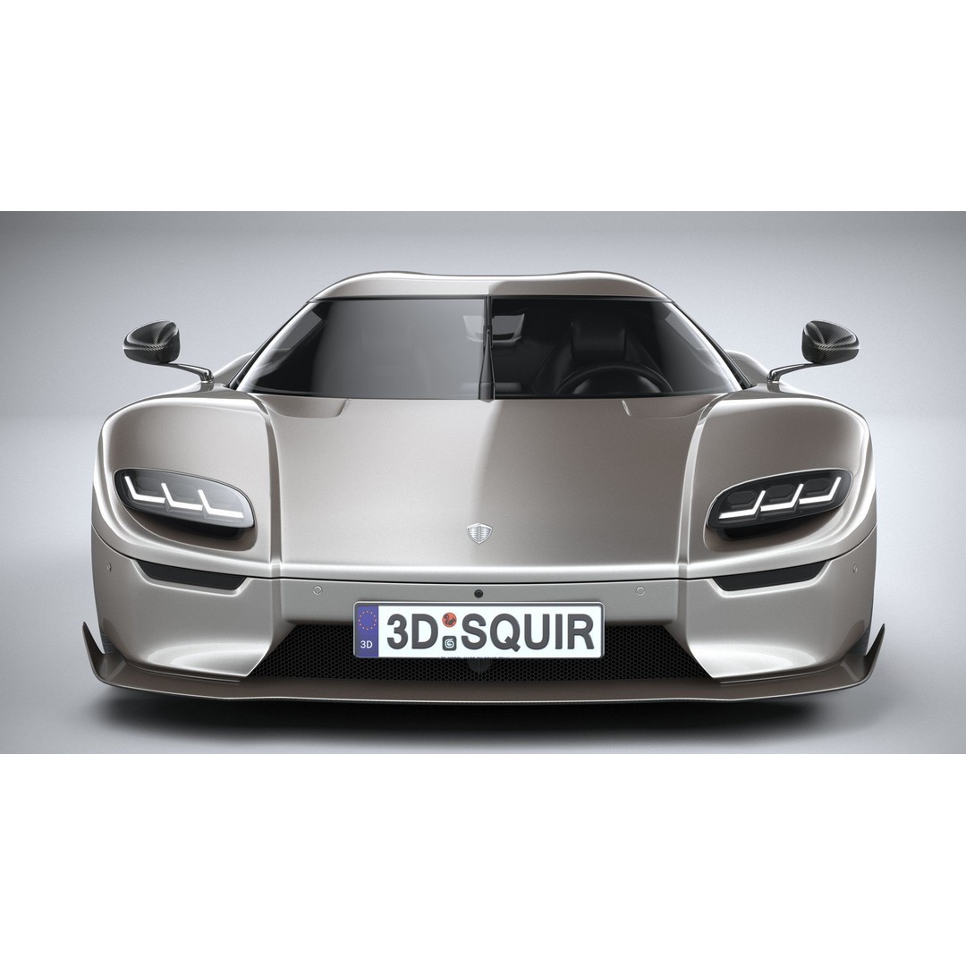 Koenigsegg CC850 3D Model – High Poly Sport Car Asset, FBX, OBJ - View 15