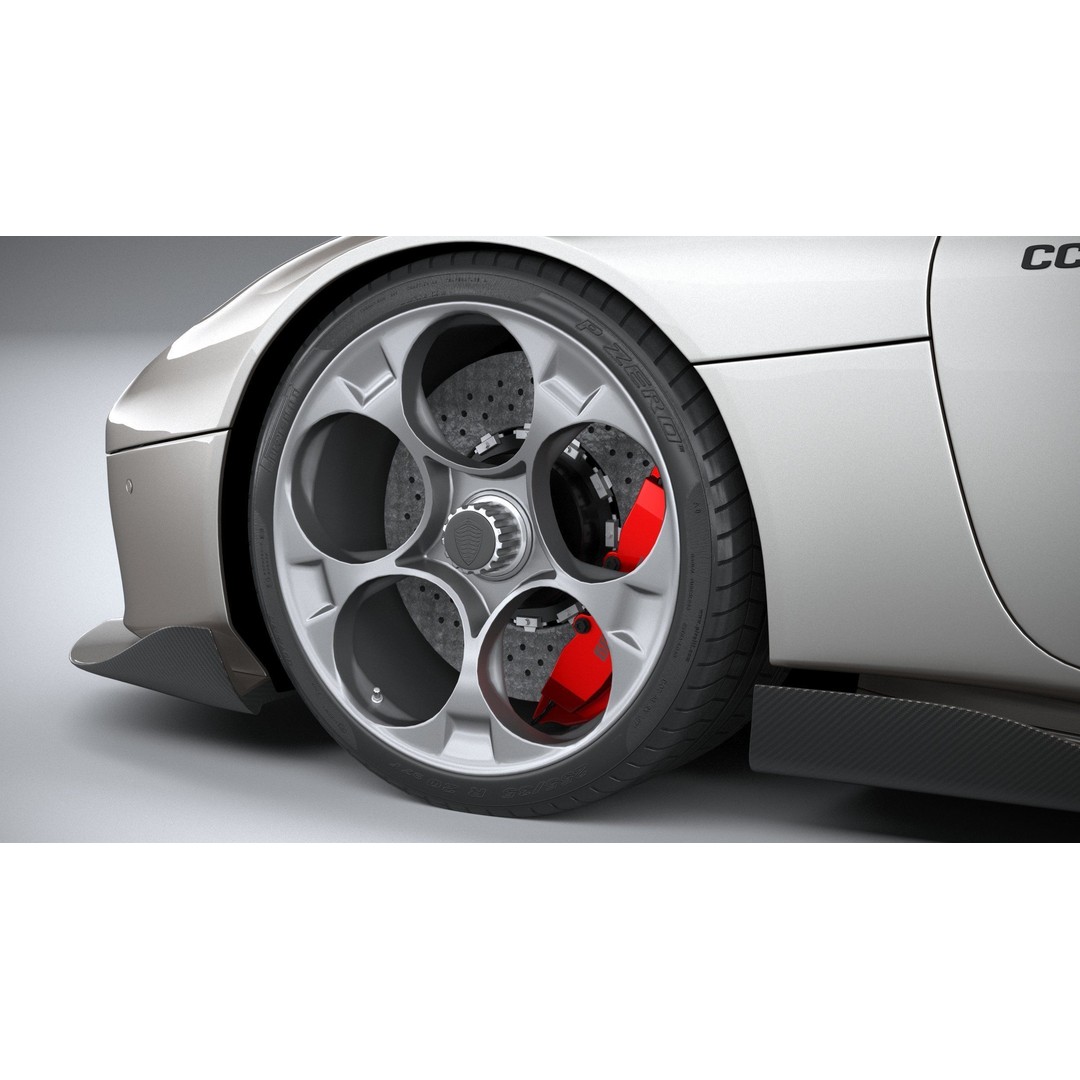 Koenigsegg CC850 3D Model – High Poly Sport Car Asset, FBX, OBJ - View 18