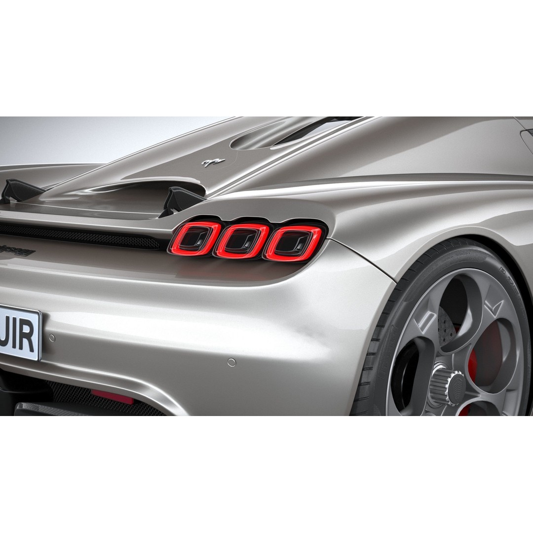 Koenigsegg CC850 3D Model – High Poly Sport Car Asset, FBX, OBJ - View 20