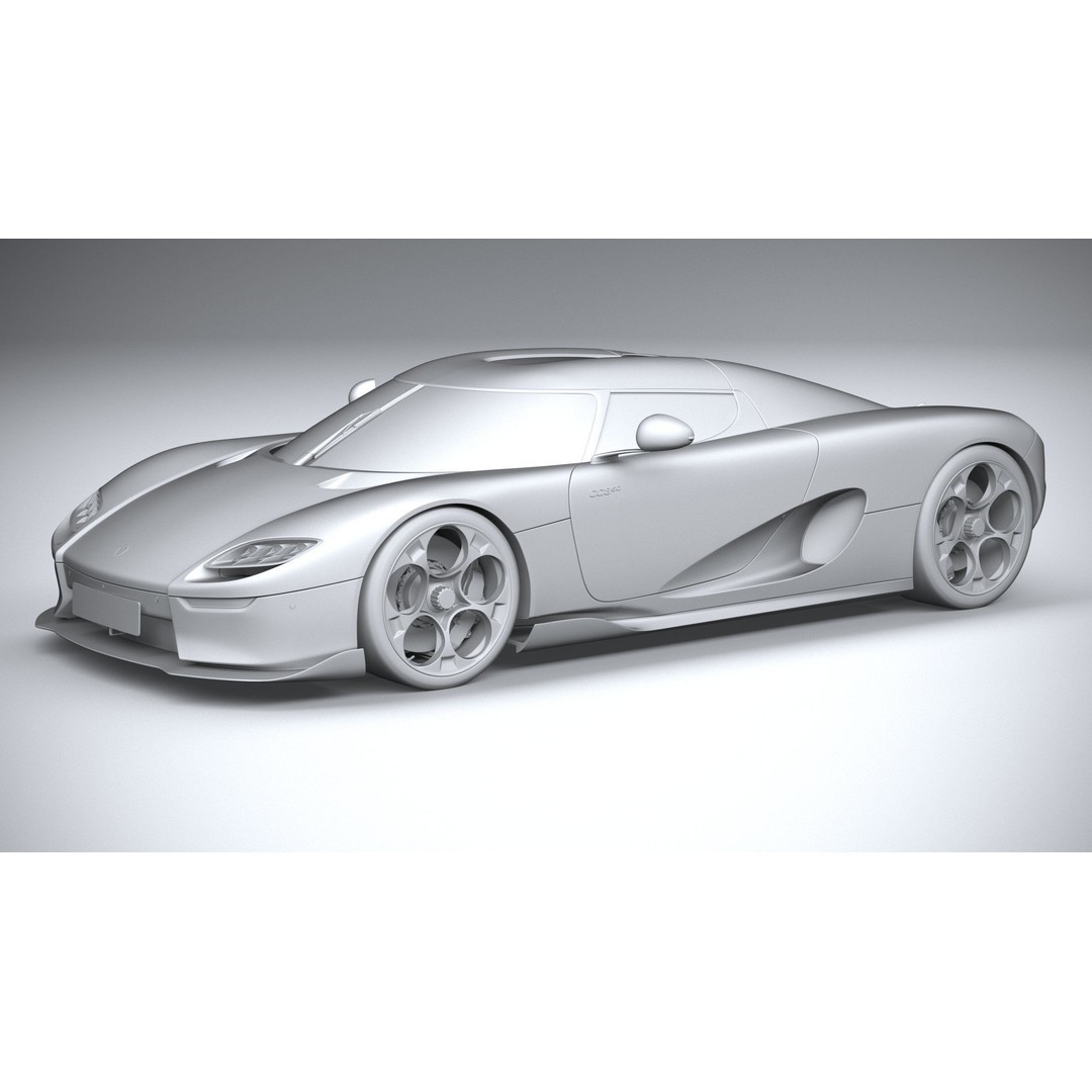 Koenigsegg CC850 3D Model – High Poly Sport Car Asset, FBX, OBJ - View 21