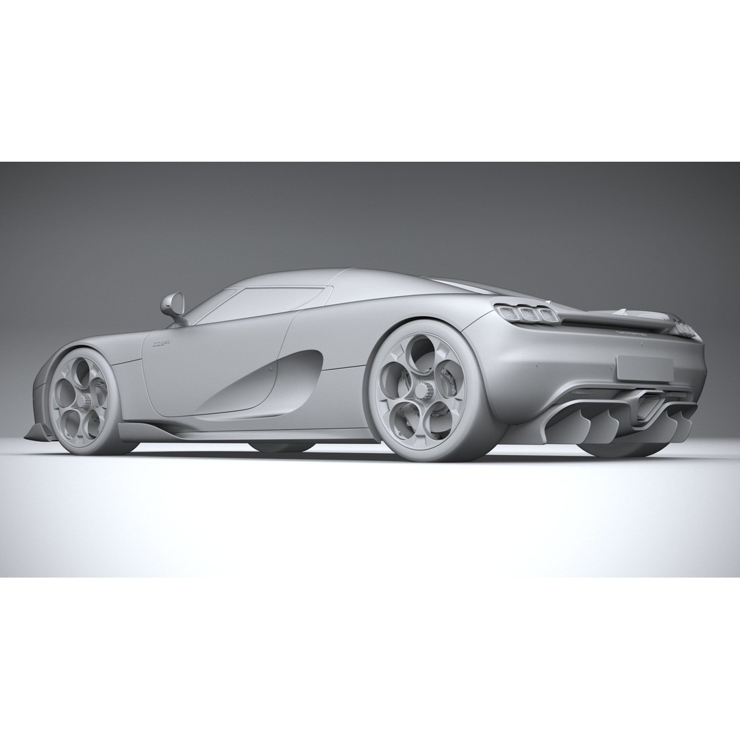 Koenigsegg CC850 3D Model – High Poly Sport Car Asset, FBX, OBJ - View 23