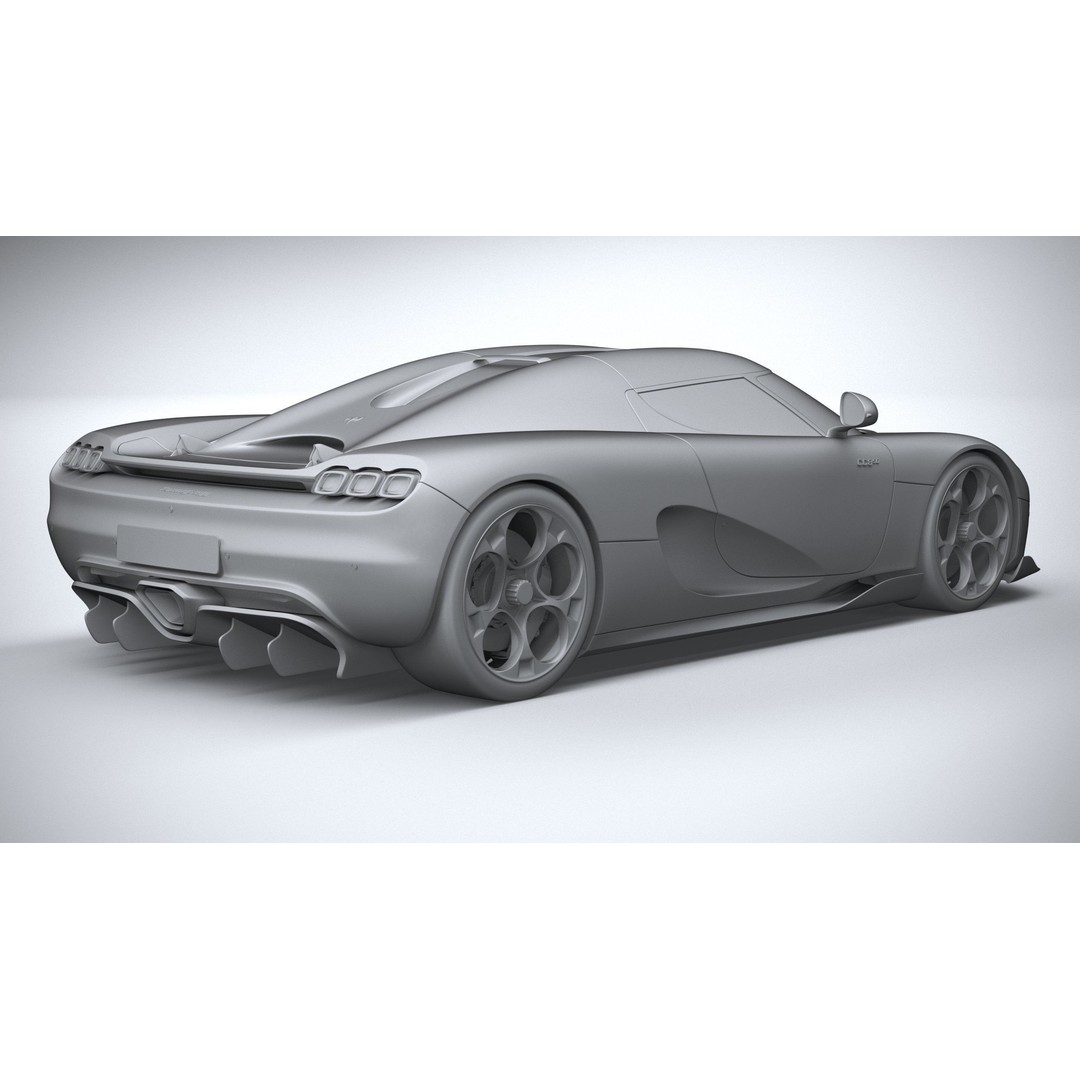 Koenigsegg CC850 3D Model – High Poly Sport Car Asset, FBX, OBJ - View 27