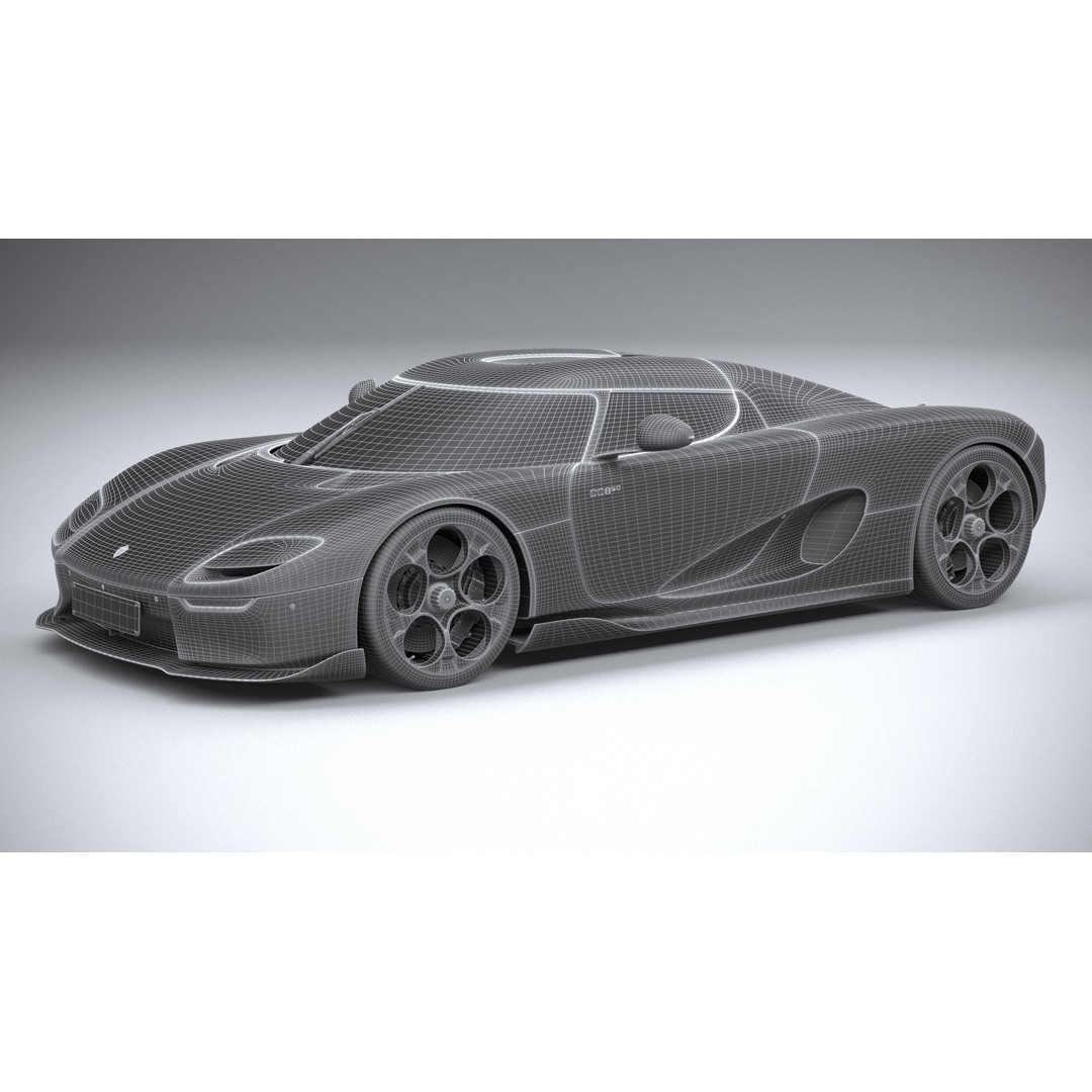 Koenigsegg CC850 3D Model – High Poly Sport Car Asset, FBX, OBJ - View 28