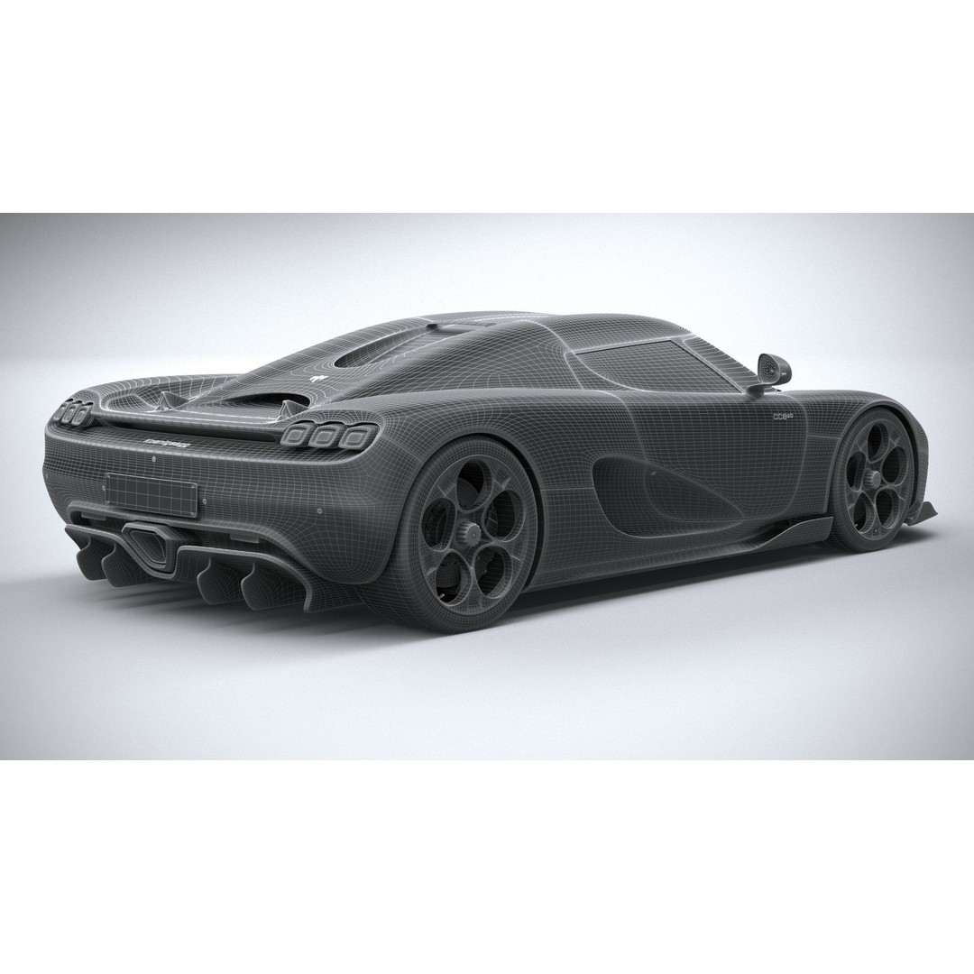 Koenigsegg CC850 3D Model – High Poly Sport Car Asset, FBX, OBJ - View 29