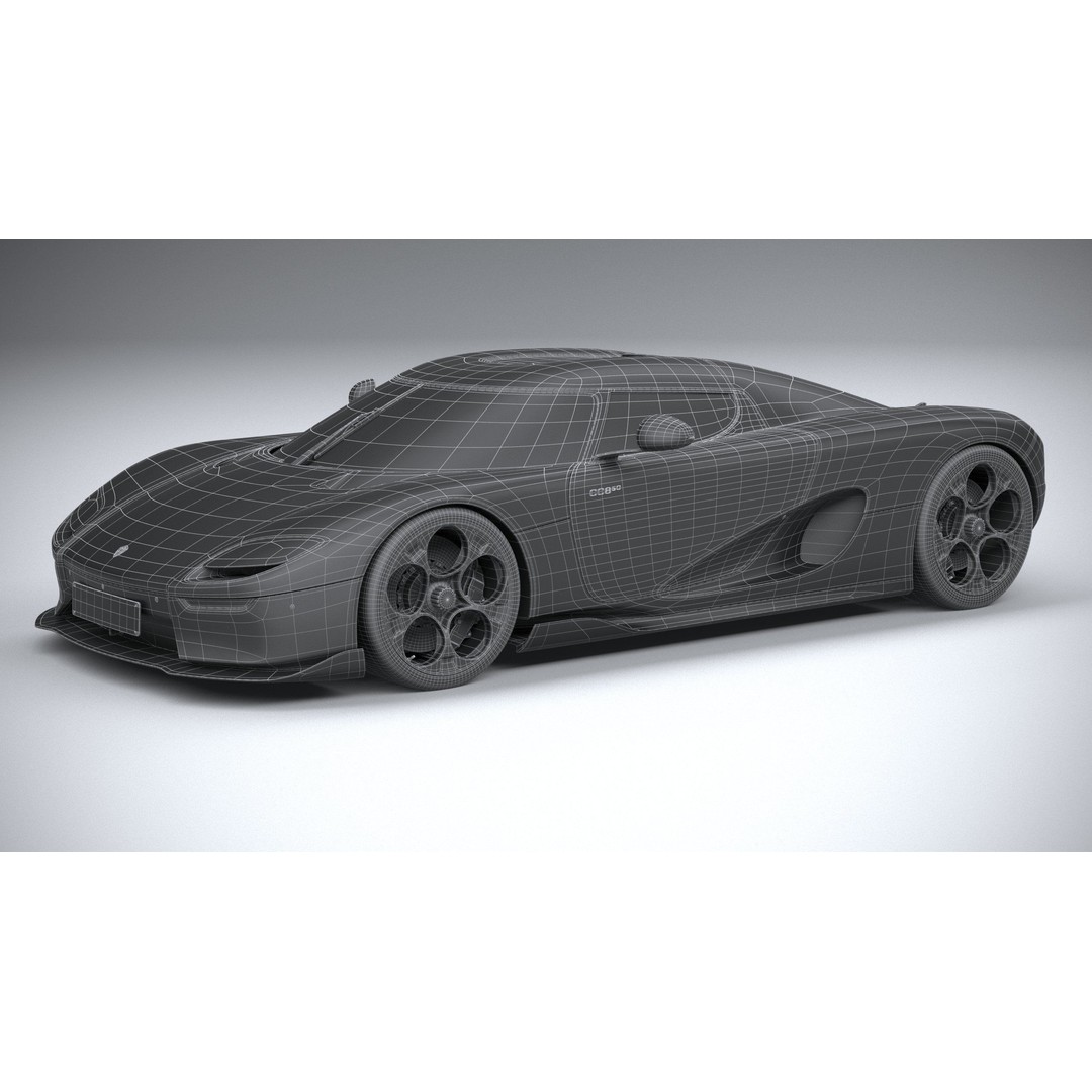 Koenigsegg CC850 3D Model – High Poly Sport Car Asset, FBX, OBJ - View 30