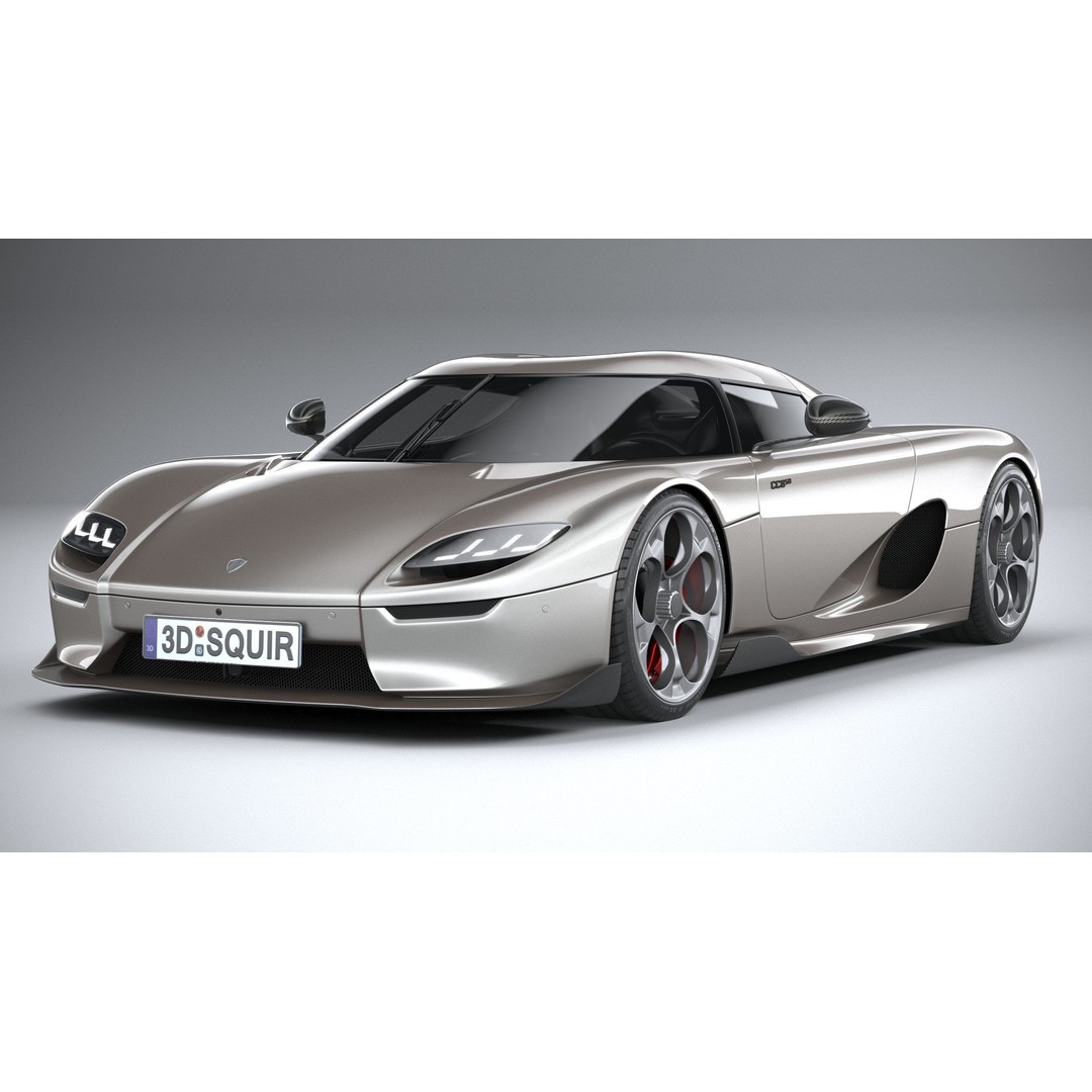 Koenigsegg CC850 3D Model – High Poly Sport Car Asset, FBX, OBJ - View 4