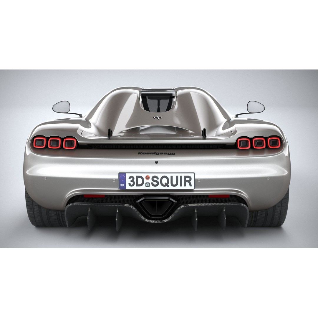 Koenigsegg CC850 3D Model – High Poly Sport Car Asset, FBX, OBJ - View 6