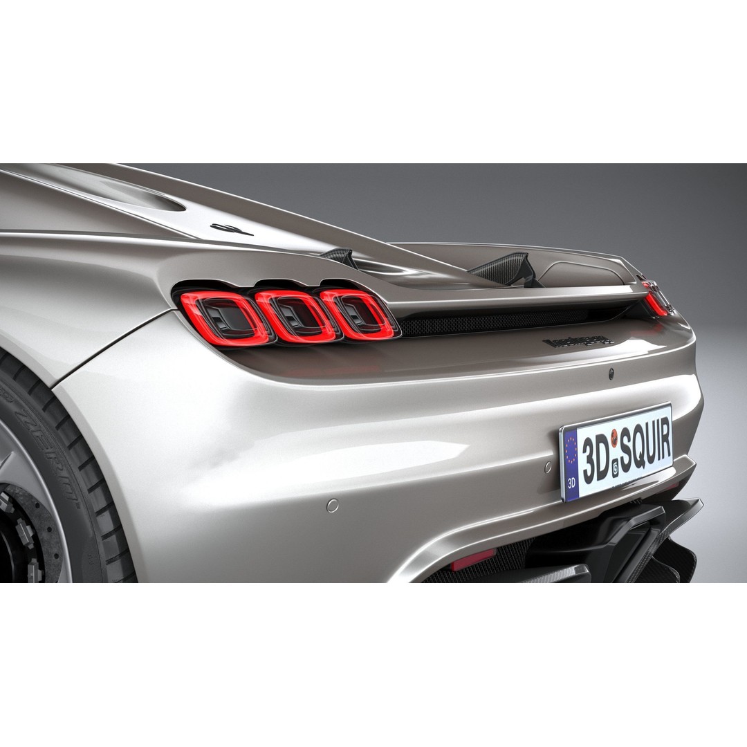 Koenigsegg CC850 3D Model – High Poly Sport Car Asset, FBX, OBJ - View 8