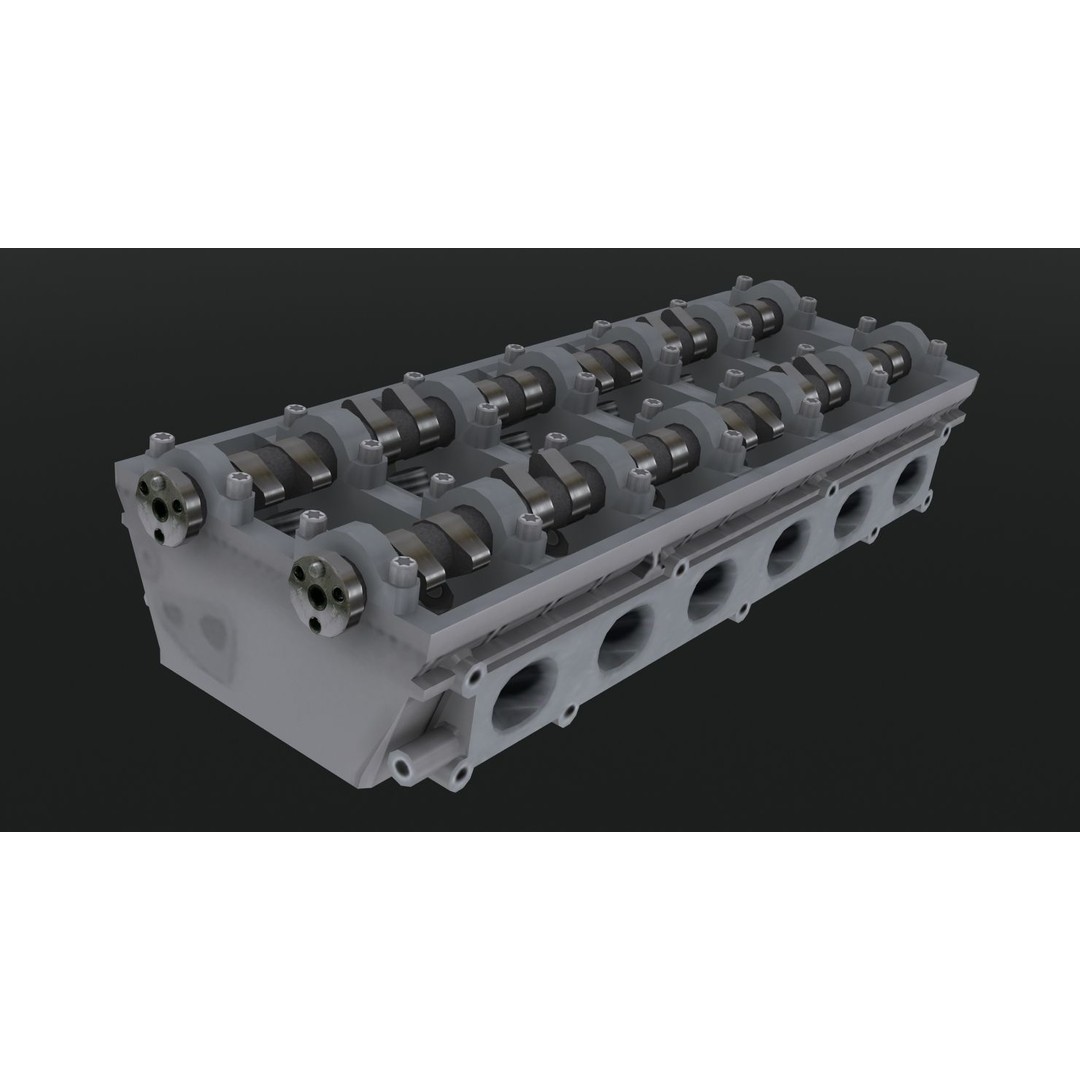 Nissan RB28 Twin Turbo 3D Model – Low Poly Engine Asset, FBX, OBJ - View 28