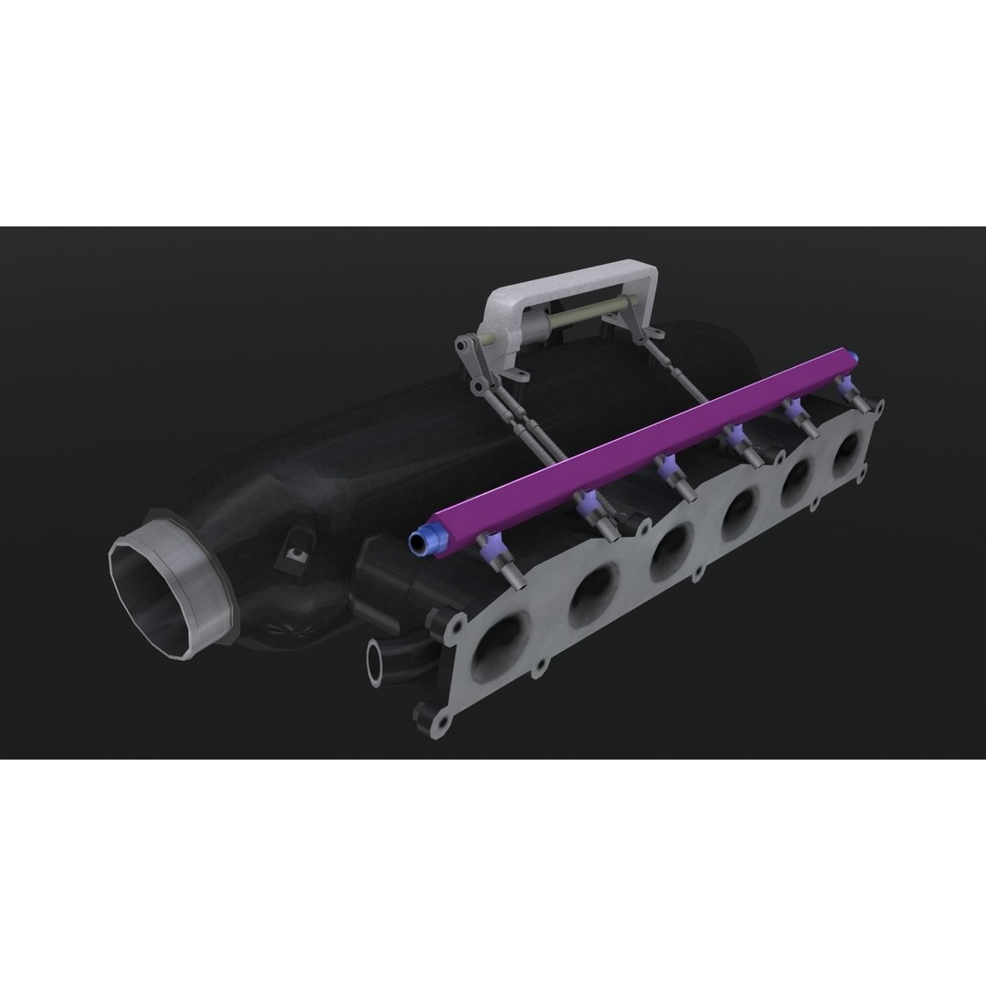 Nissan RB28 Twin Turbo 3D Model – Low Poly Engine Asset, FBX, OBJ - View 31