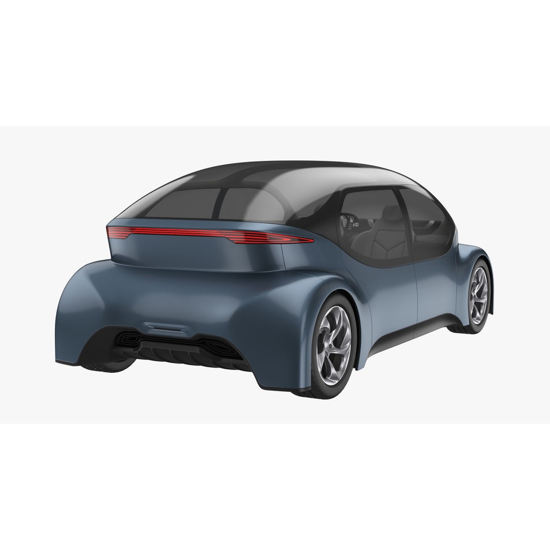 Self-Driving Car 3D Model – Concept Vehicle with PBR Textures, FBX - View 13