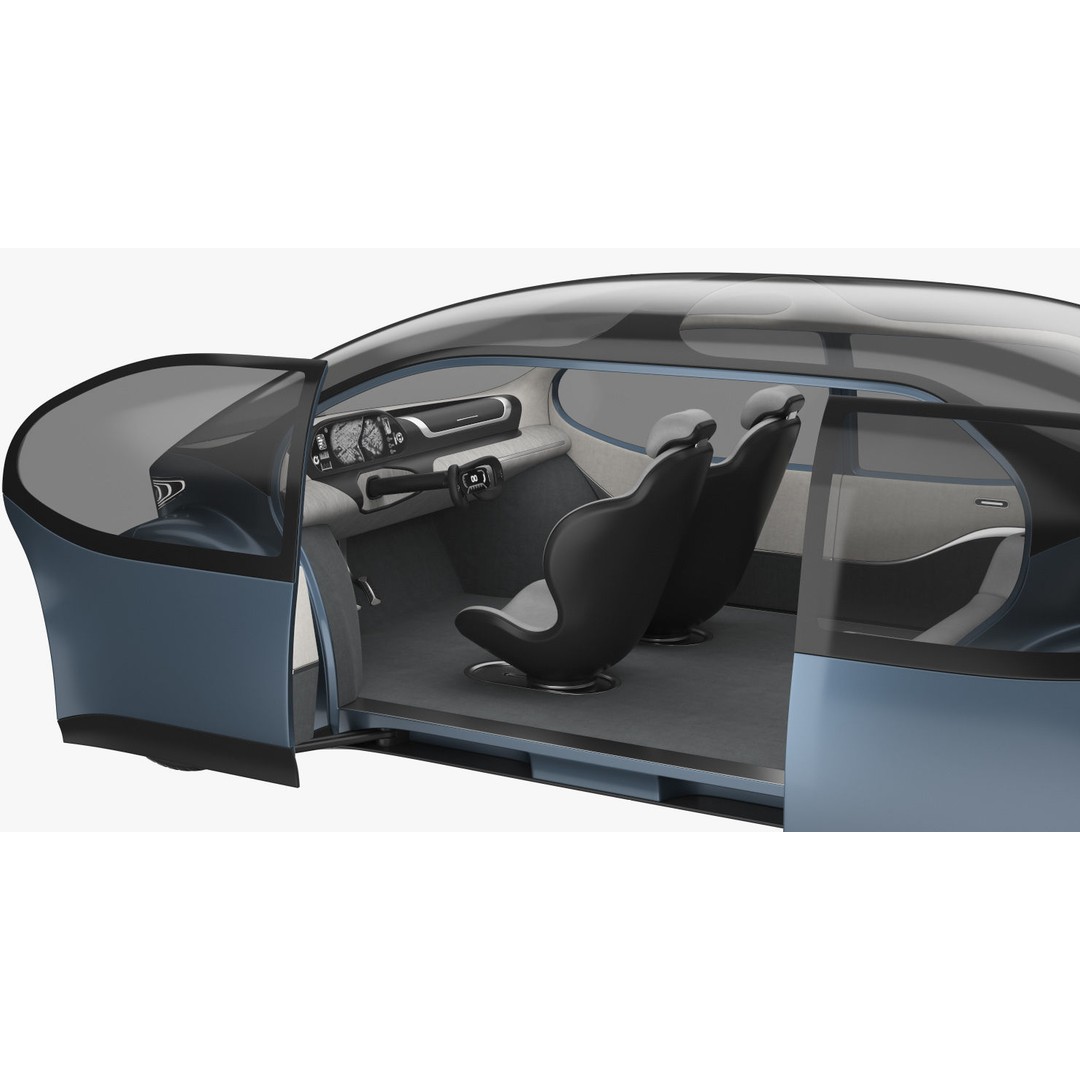 Self-Driving Car 3D Model – Concept Vehicle with PBR Textures, FBX - View 18