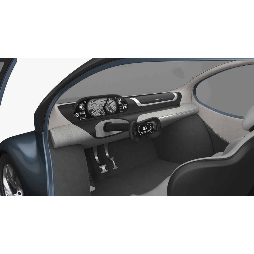 Self-Driving Car 3D Model – Concept Vehicle with PBR Textures, FBX - View 19