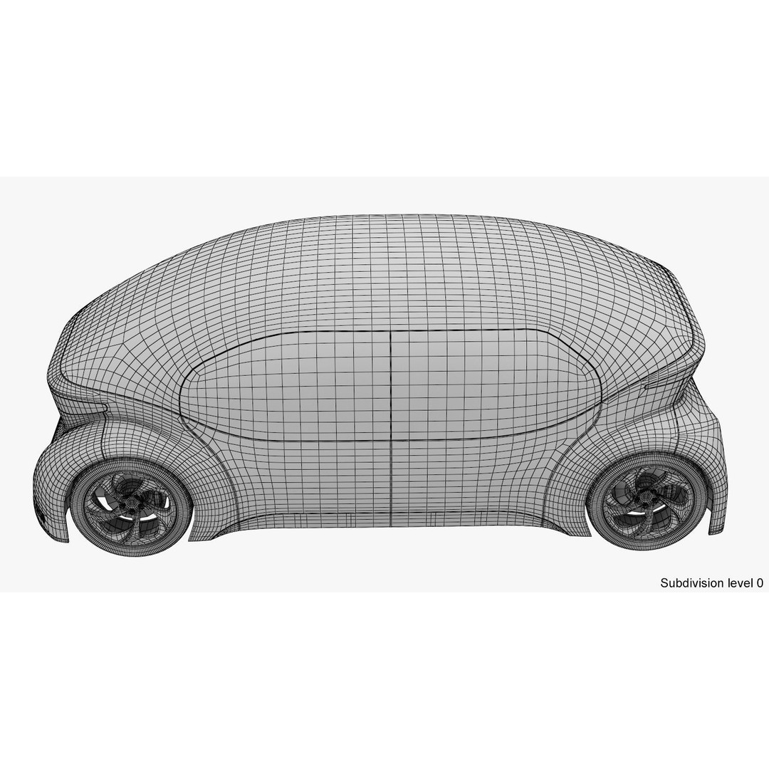 Self-Driving Car 3D Model – Concept Vehicle with PBR Textures, FBX - View 22