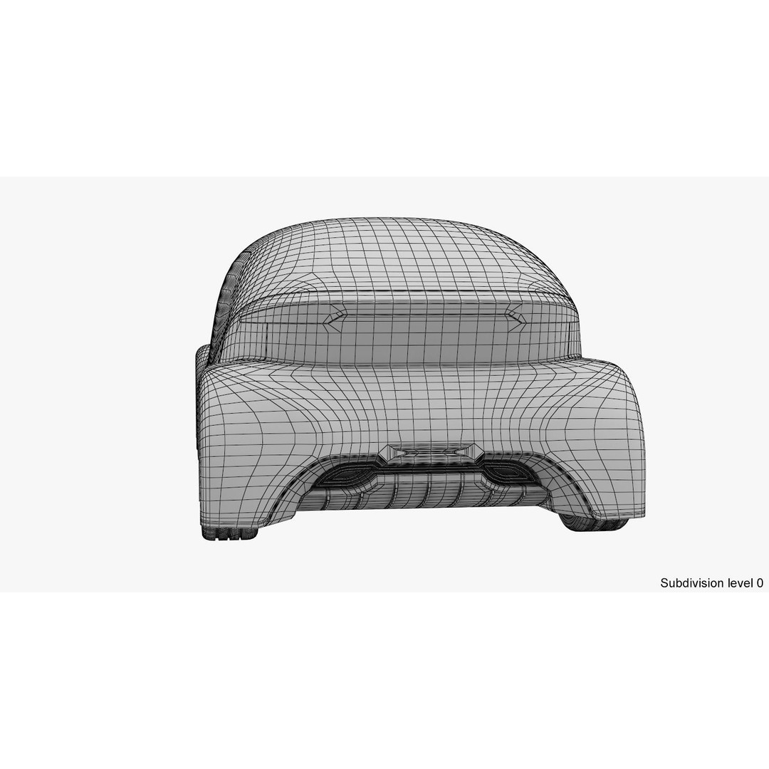 Self-Driving Car 3D Model – Concept Vehicle with PBR Textures, FBX - View 24