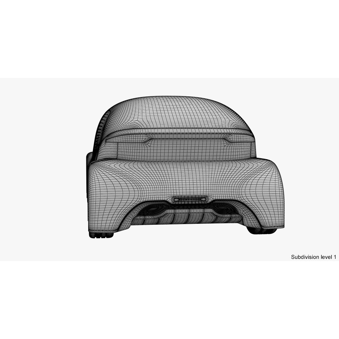 Self-Driving Car 3D Model – Concept Vehicle with PBR Textures, FBX - View 25