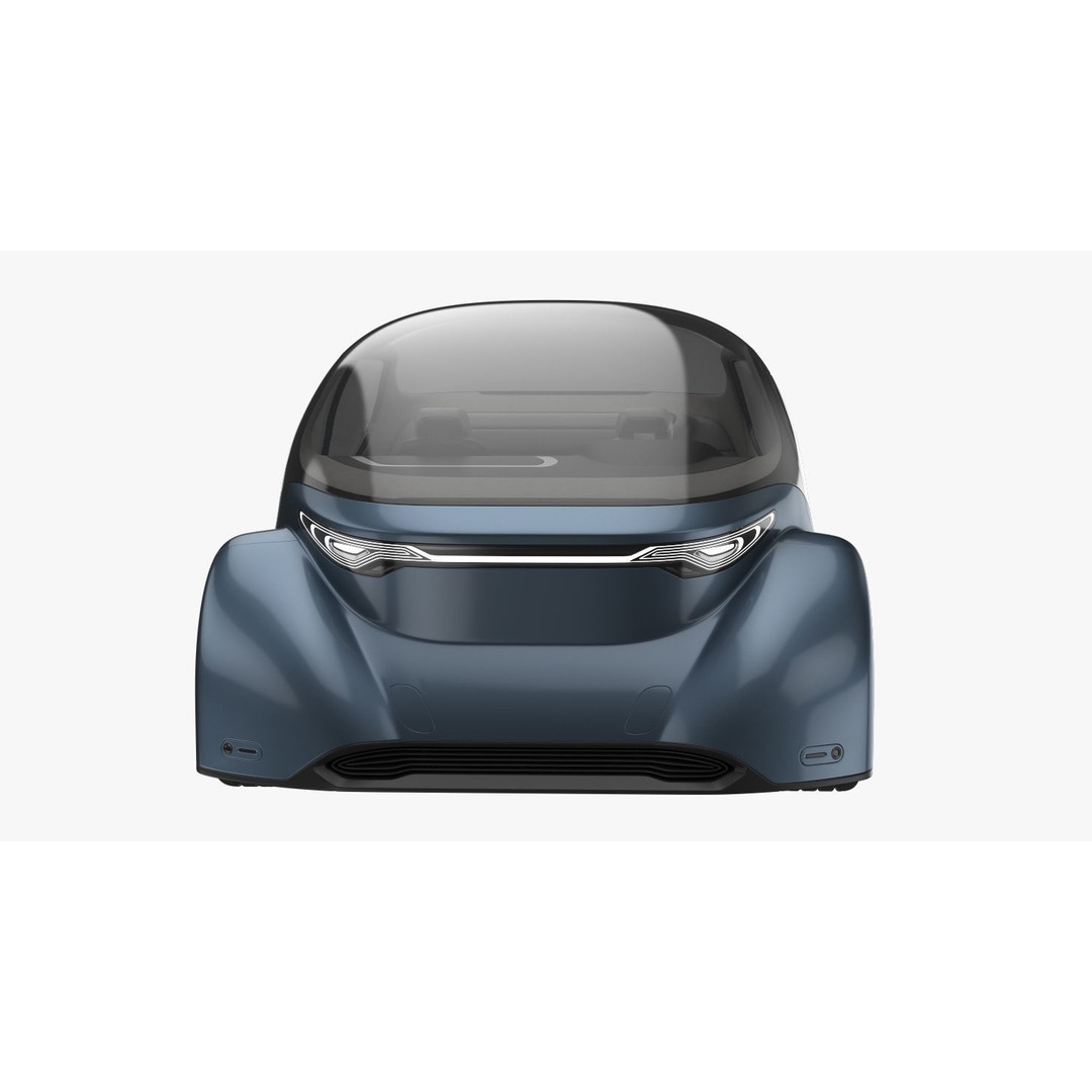 Self-Driving Car 3D Model – Concept Vehicle with PBR Textures, FBX - View 5