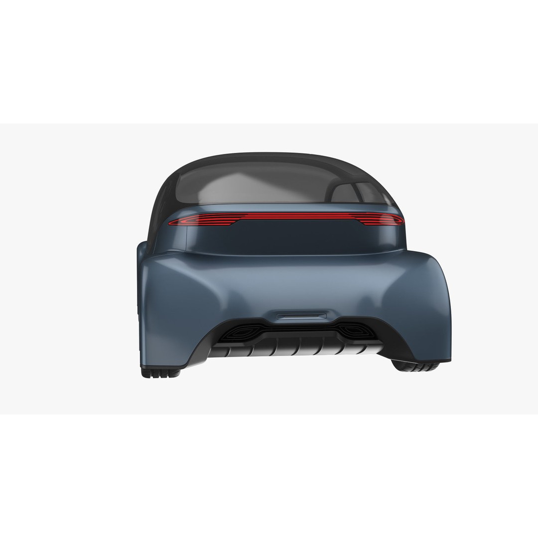 Self-Driving Car 3D Model – Concept Vehicle with PBR Textures, FBX - View 7
