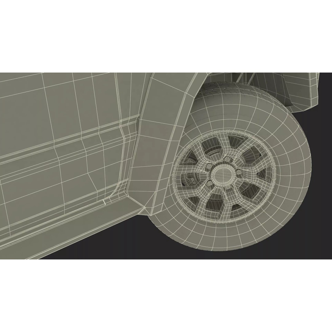 Red SUV 3D Model – Rigged Compact Off-Road Vehicle, FBX, PBR - View 40