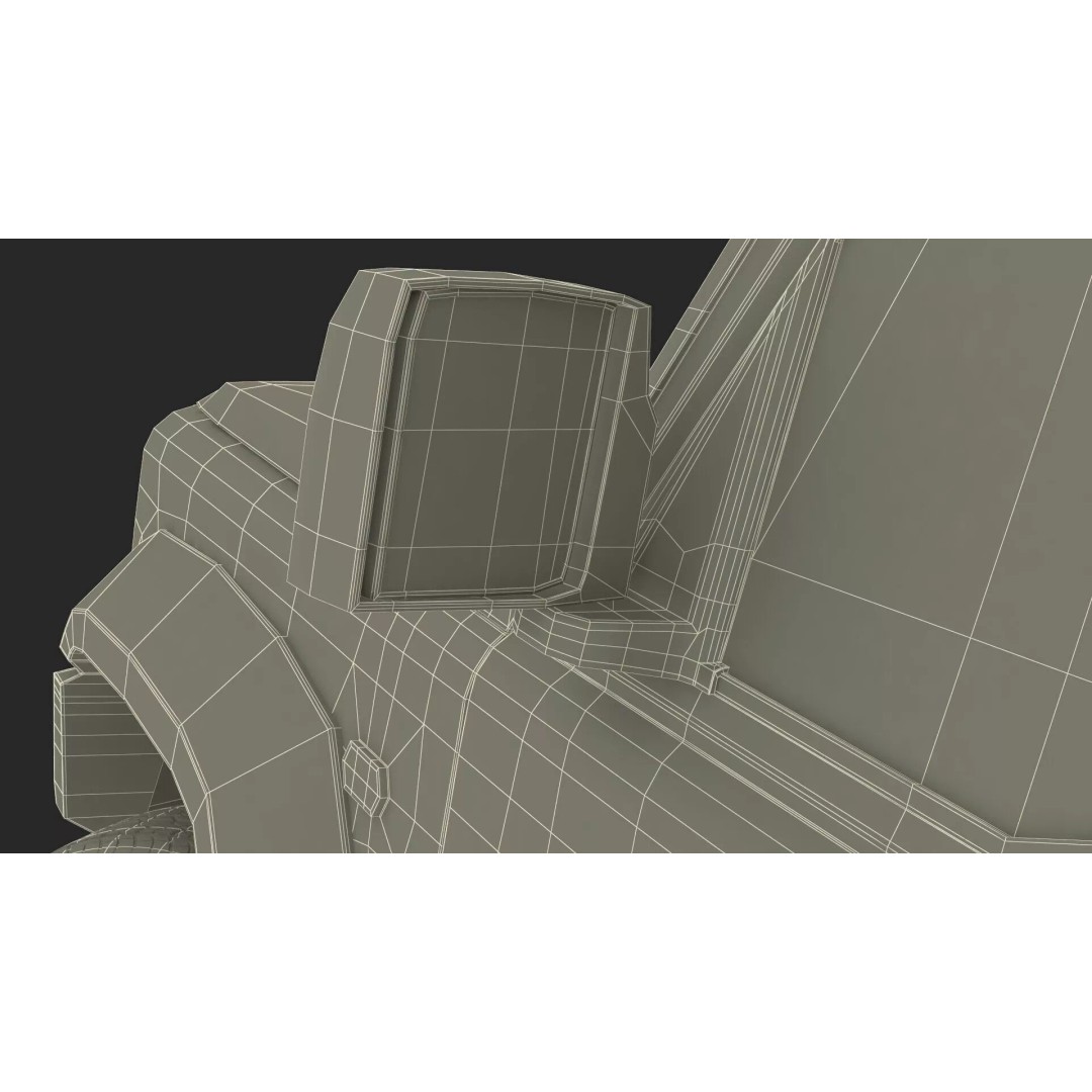 Red SUV 3D Model – Rigged Compact Off-Road Vehicle, FBX, PBR - View 44
