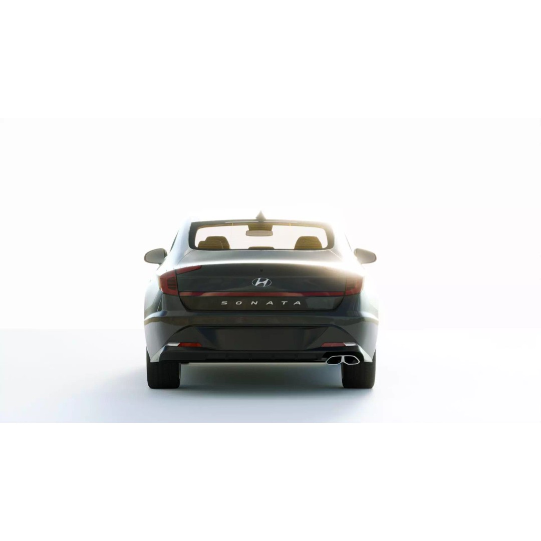 Hyundai Sonata 2020 3D Model – High Poly Car Asset, FBX, Blender - View 10